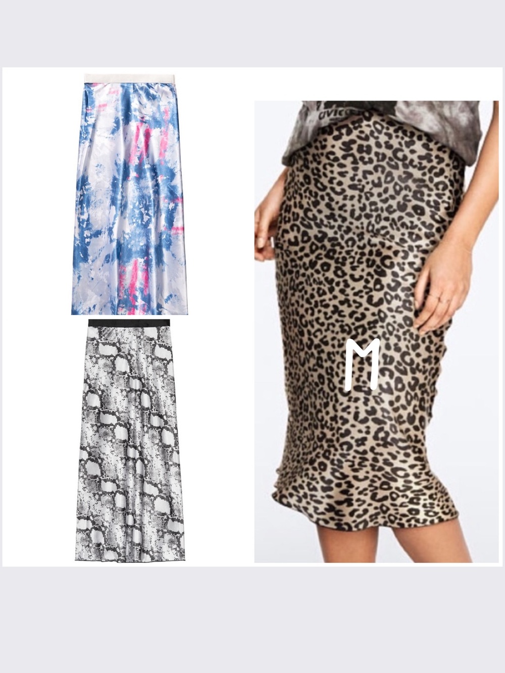 3 NWT VICTORIA’S SECRET PINK Leopard Print Midi Skirt - Brown / M